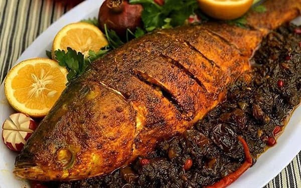 دستور پخت ماهی شکم پر گیلانی یا خوزستانی